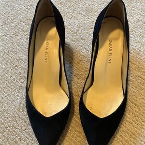 Sarah Flint Black Suede Heels
